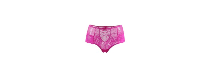 Tanga sexy rose à laçage