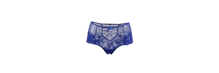 Tanga sexy bleu à laçage