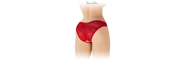 Tanga rouge ouvert Ava - Fashion Secret