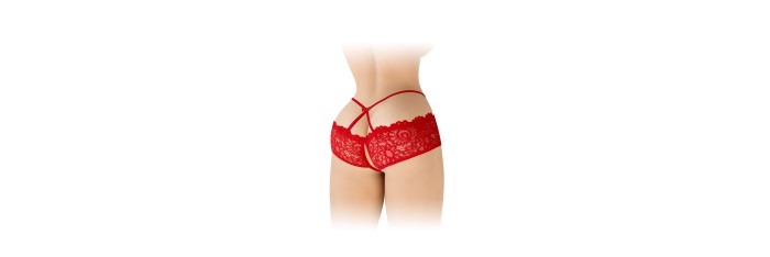 Culotte ouverte rouge Celia - Fashion Secret