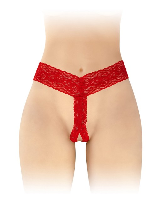 String ouvert Anita rouge - Fashion Secret