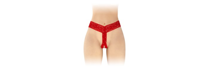 String ouvert Anita rouge - Fashion Secret