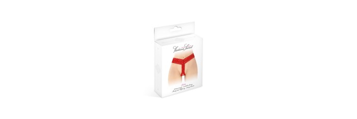 String ouvert Anita rouge - Fashion Secret