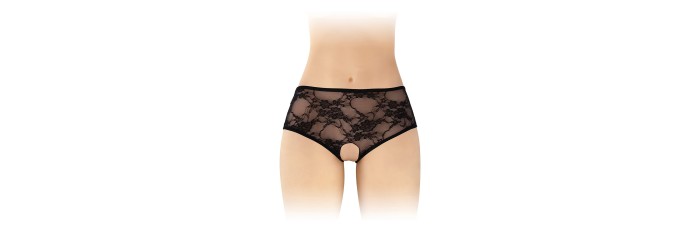 Culotte ouverte noire Amanda - Fashion Secret