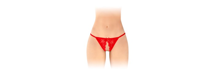 Culotte ouverte Zoé rouge - Fashion Secret