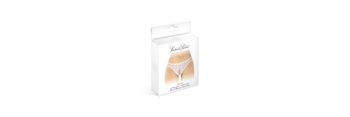 Culotte blanche ouverte Annette - Fashion Secret