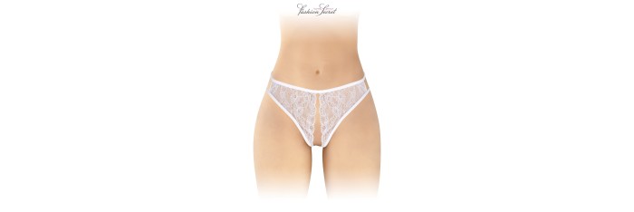 String blanc ouvert Victoria - Fashion Secret