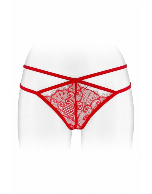 String ouvert Mylene - rouge