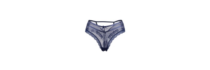 Tanga bleu dentelle - Paris Hollywood