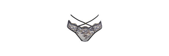 String dentelle Noir V-10368 - Axami