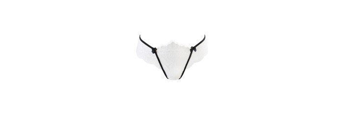 String dentelle blanc V-10488 - Axami