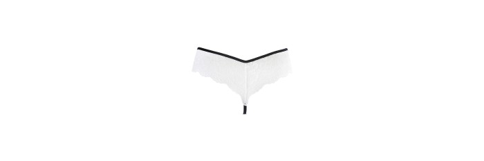 String dentelle blanc V-10488 - Axami