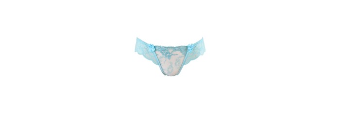 String tanga bleu V-10128 - Axami