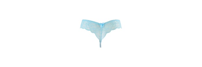 String tanga bleu V-10128 - Axami