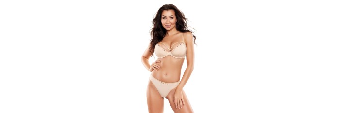 String beige V-10348 - axami