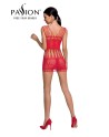 Robe nue résille BS090 - Rouge