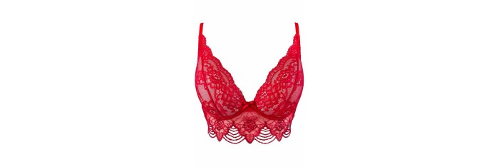 Soutien-gorge dentelle rouge V-9691 - Axami