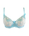 Soutien-gorge dentelle bleu V-10131 - Axami