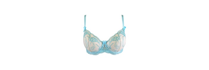 Soutien-gorge dentelle bleu V-10131 - Axami