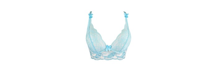 Soutien-gorge dentelle bleu V-10121 - Axami