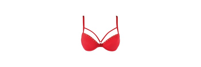 Soutien-gorge push-up rouge V-10351 - Axami