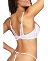 Soutien-gorge ouvert blanc V-9821 - Axami