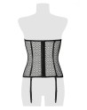 Corset bustier à jarretelles - Grey Velvet