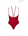 Body string seins nus rouge Le petit secret