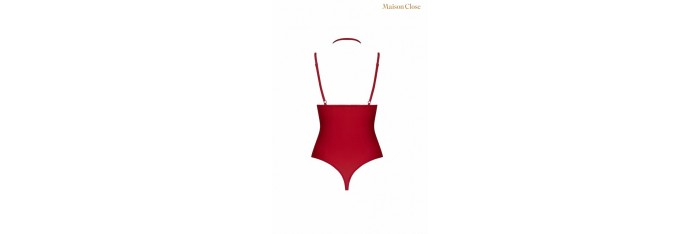 Body string seins nus rouge Le petit secret