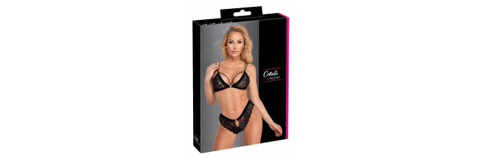 Ensemble coquin noir 2 pièces - Cottelli Lingerie