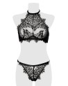 Ensemble bustier et string dentelle - Grey Velvet