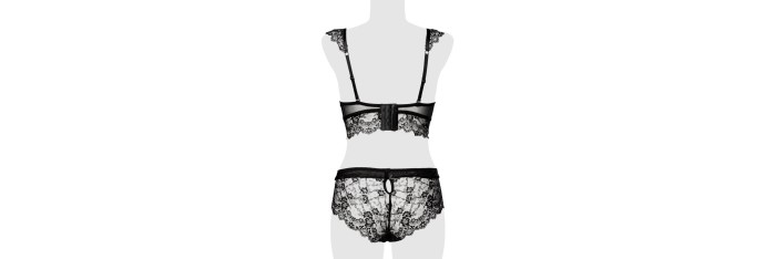 Ensemble culotte et balconnet dentelle - Grey Velvet