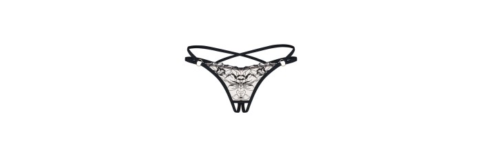 Vila blanes string ouvert - Noir