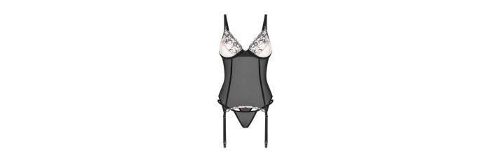 Vila blanes corset et string - Noirs