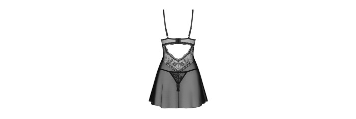 Perisia babydoll et string - Noirs