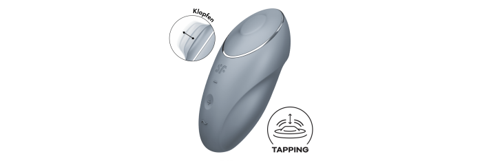 Tap and climax Satisfyer - Bleu/gris