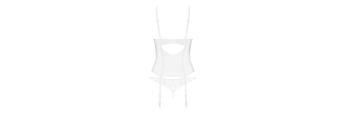 Alissium corset et string - Blancs