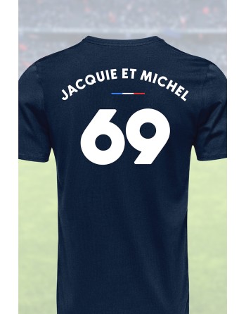 Tee shirt joueur 69 Jacquie  Michel