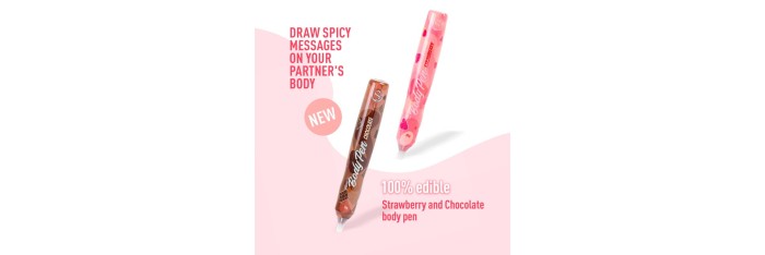 Présentoir stylos comestibles Fraise et Chocolat