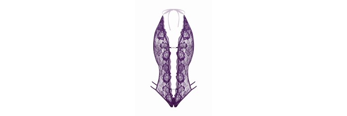 Body string ouvert Renee violet - Christine