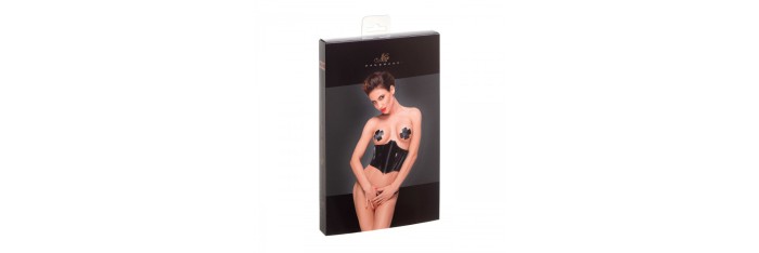 F193 corset en PVC avec laçage réglable dans le dos