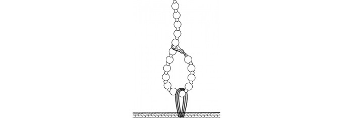 F298 Libido Combinaison à col et chaîne de perles