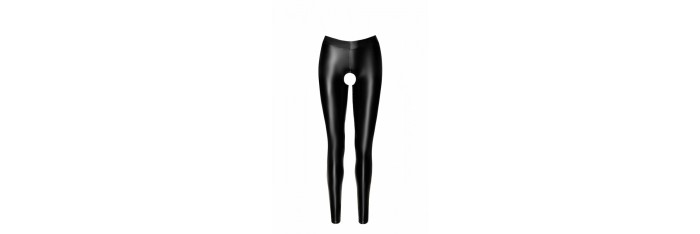 F304 Leggings Taboo wetlook avec entrejambe et fesses ouvertes