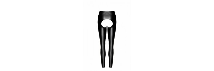 F304 Leggings Taboo wetlook avec entrejambe et fesses ouvertes