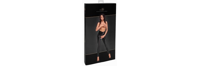 F304 Leggings Taboo wetlook avec entrejambe et fesses ouvertes