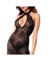 F338 Robe Midi en dentelle Nocturne