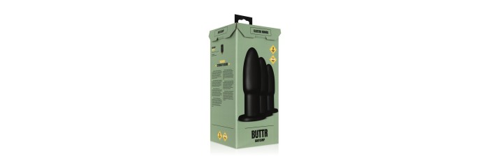 Kit entrainement anal 3 plugs Cluster Bombs - Buttr