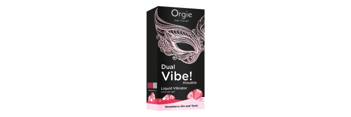 Gel d'excitation Dual Vibe Strawberry Gin Tonic Liquid Vibrator