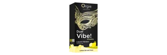 Gel d'excitation Dual Vibe Lemon Gin Tonic Liquid Vibrator