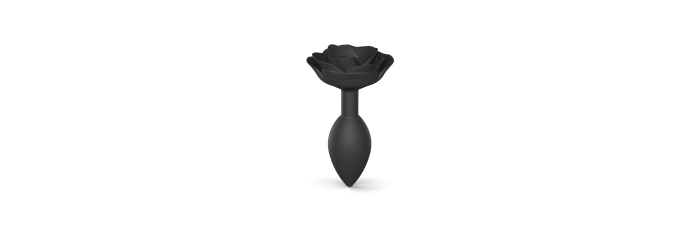 Plug Open Roses L - Black Onyx